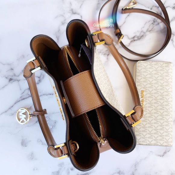 Michael Kors Satchel bag + wallet vanilla - Picture 7 of 8